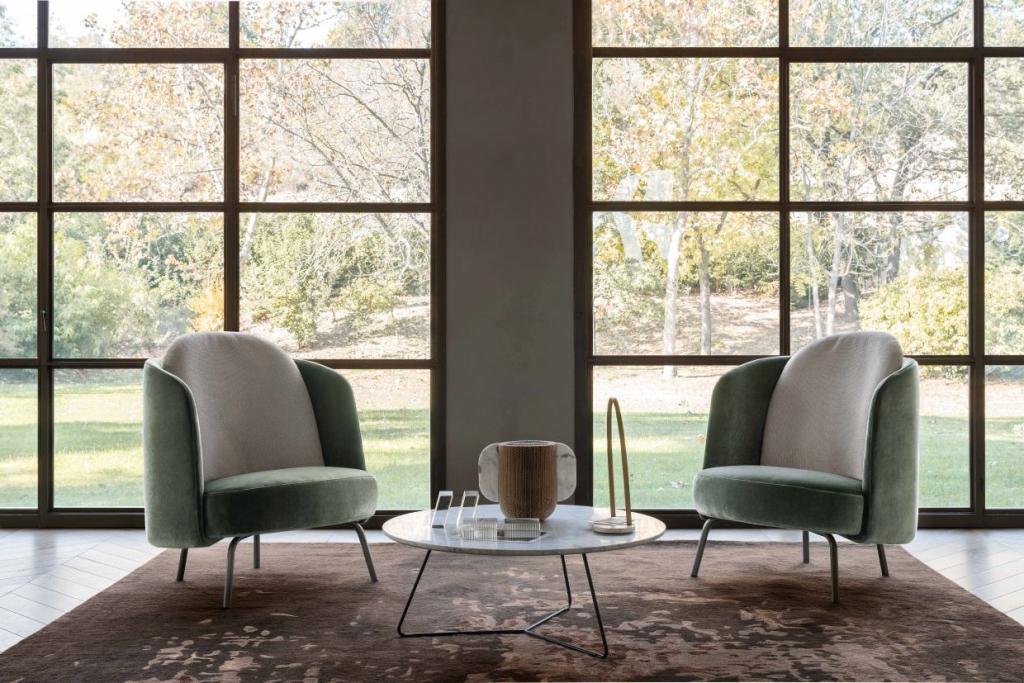 Křesla Lucia od Ditre Italia https://www.ditreitalia.com/en/products/armchairs/lucia