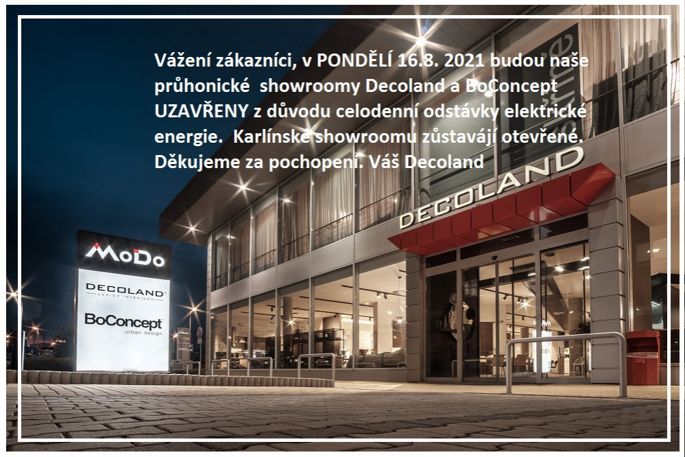 Pondělní uzavírka průhonických showroomů